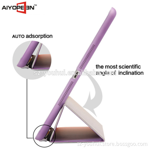 High Quality PU smart cover case tablet smart case for iPad mini 4 Tablet